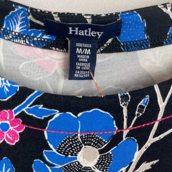 Hatley Women 3/4 Sleeve Stretch Crew Neck Floral Dress Size M - Picture 3 of 6